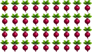 Test IQ exclusiv pentru genii | Găsiți ridichea diferită, în maximum 6 secunde