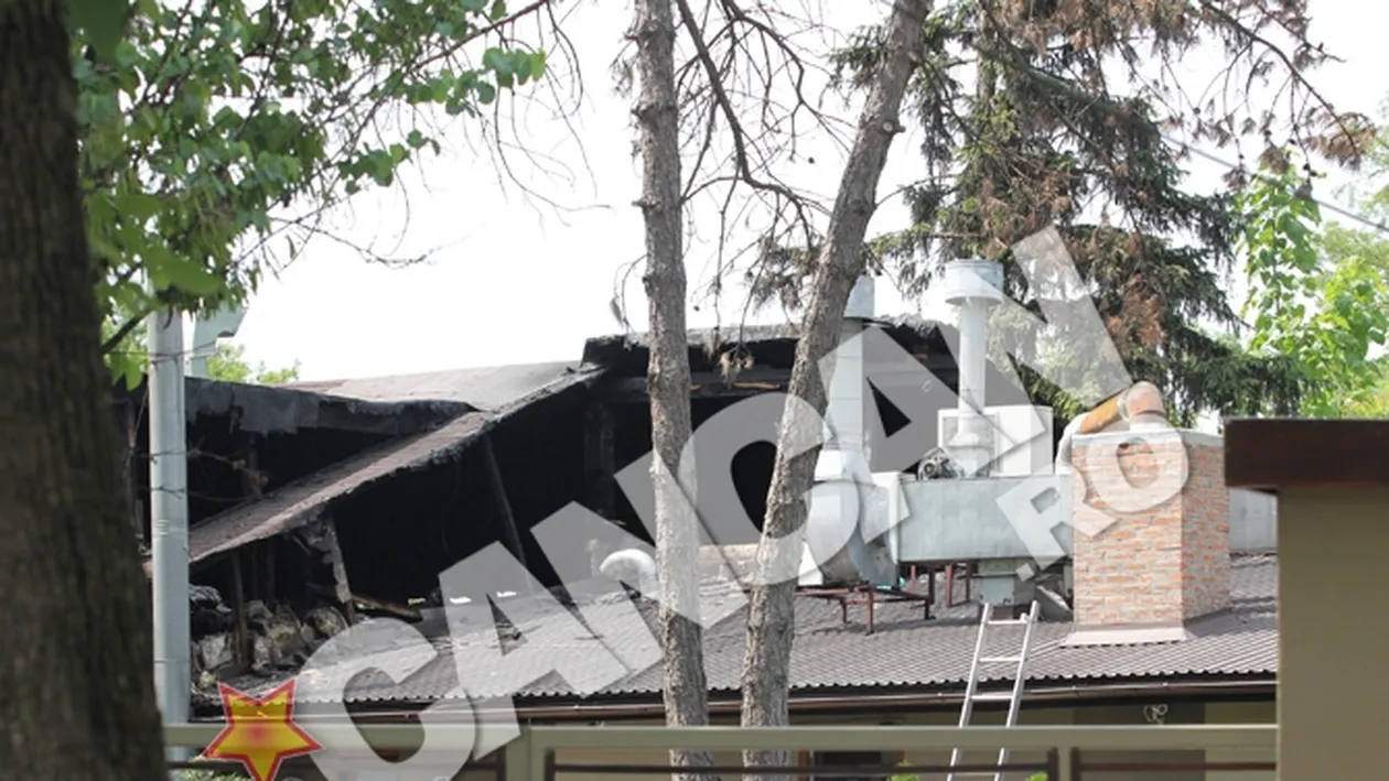 Doua localuri de lux din Herastrau, cuprinse de flacari in miezul noptii! Aqua a fost mistuit aproape total! Focul a cuprins si bucataria restaurantului Casa di David