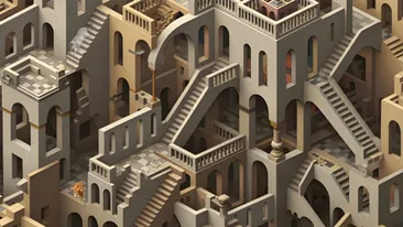 Test IQ exclusiv pentru genii | Câte pisici sunt, în total, în această iluzie optică 3D?