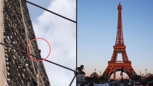 Turnul Eiffel, evacuat din cauza unui individ care escaladează edificiul