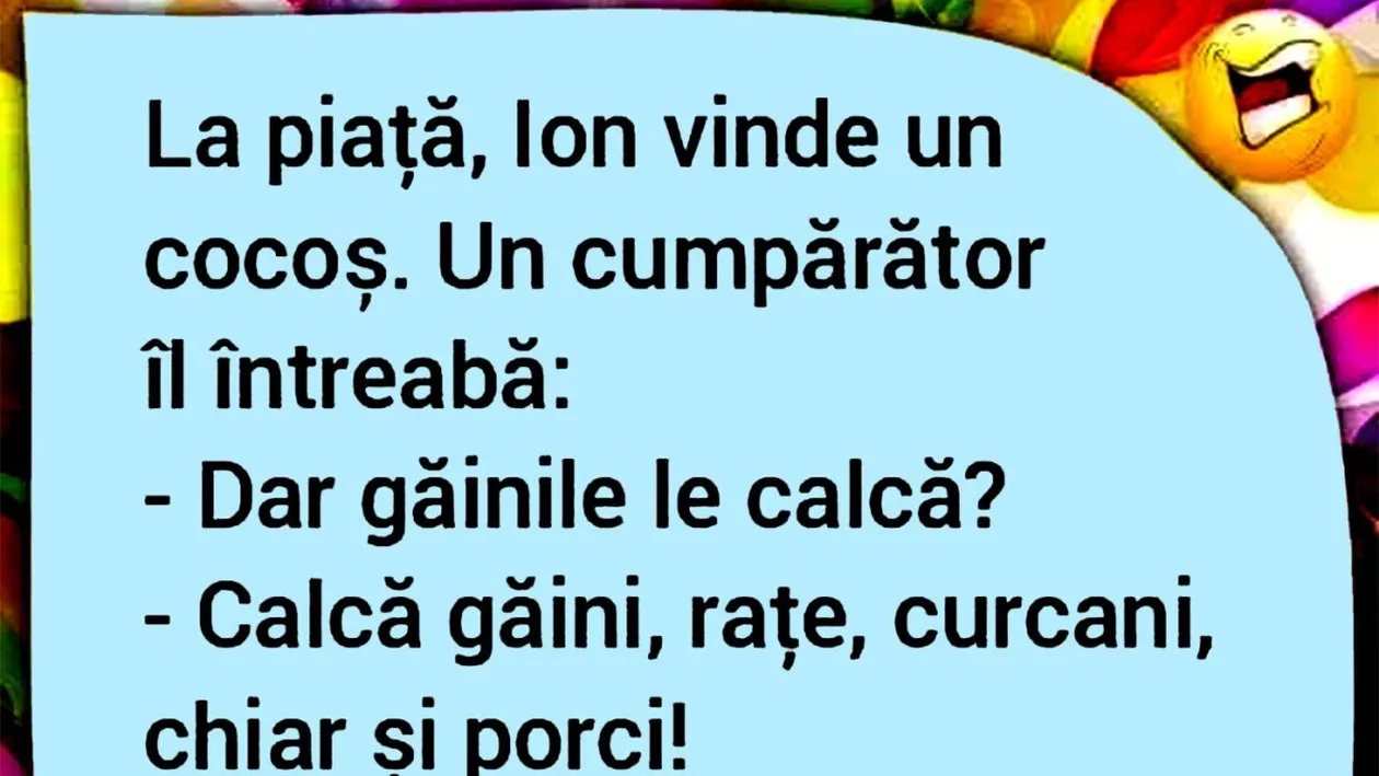 BANCUL ZILEI | La piață, Ion vinde un cocoș