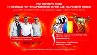 E SuperLive Show! Calificarea Tineretului, Finala de la Belfast, Rapid-UCluj, superinvitați și premii în direct! Vezi emisiunea în direct online de la 18:00!