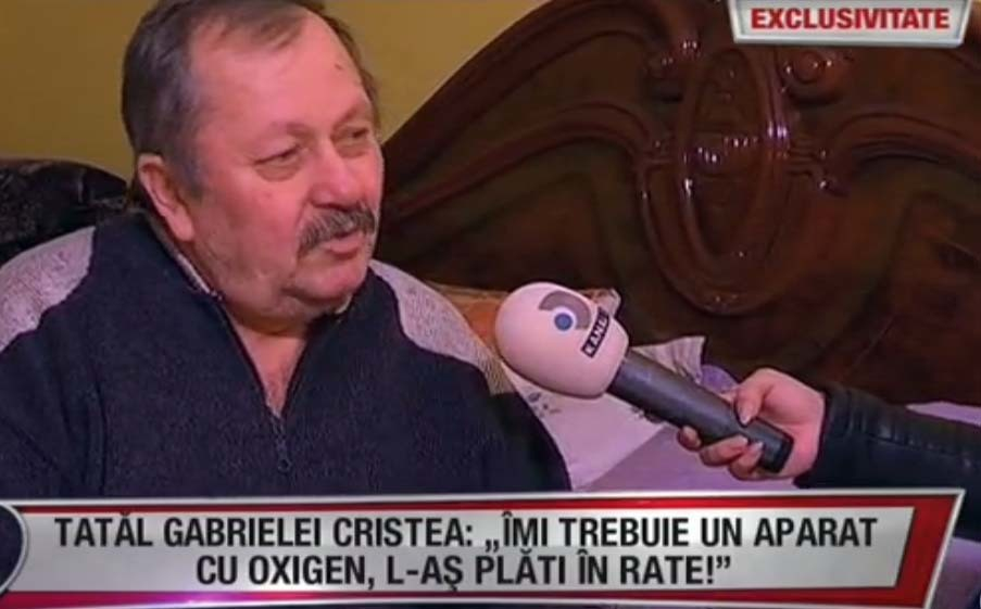 Tatăl Gabrielei Cristea, internat în spital după cinci infarcturi! Apelul făcut de Eugen Cristea