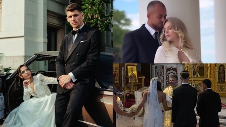 Trei nunți într-o singură zi! Dennis Man, Ștefan Târnovanu și Denis Alibec s-au căsătorit. Primele imagini