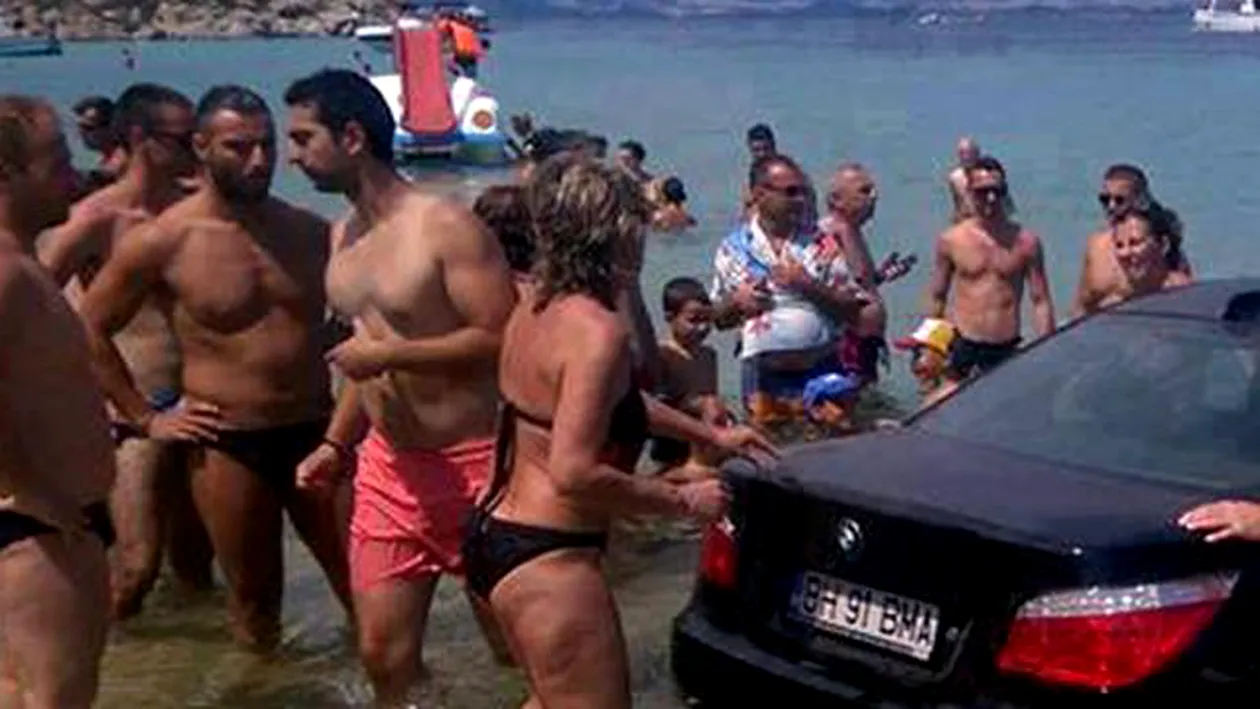 Ce a facut acest roman pe o plaja din Grecia intrece orice imaginatie. Turistii s-au strans in jurul BMW-ului si...