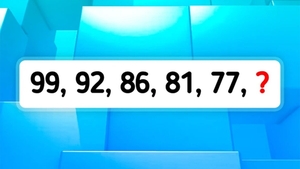 Test de inteligență | Ce număr urmează în seria 99, 92, 86, 81, 77?