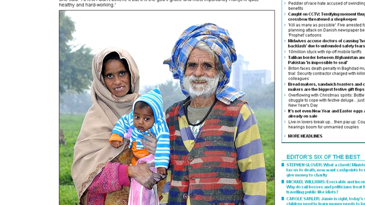 Un indian este cel mai batran tata din lume! Are 94 de ani