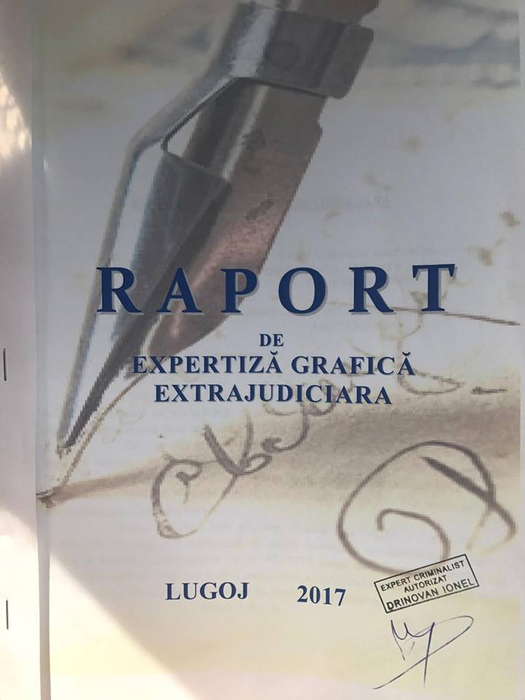 Raportul expertizei grafologice care atestă că semnătura Biancăi de la ”Insula iubirii” a fost falsificată