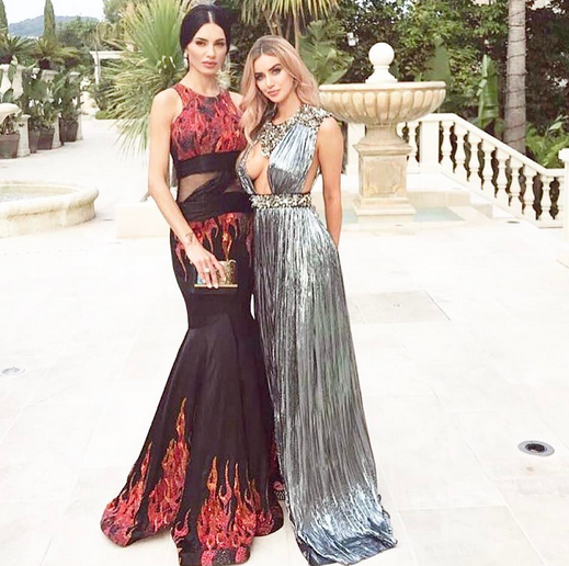 Andreea Sasu şi Philipp Plein, pe covorul roşu de la amfAR, Cannes