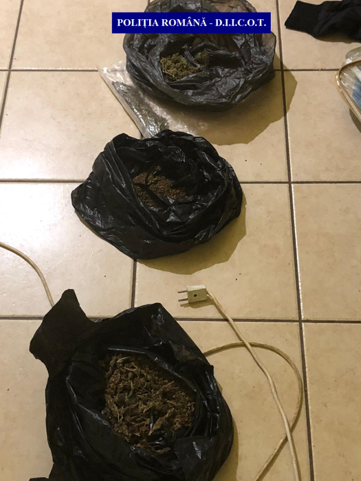 Pungile găsite la percheziția din apartament