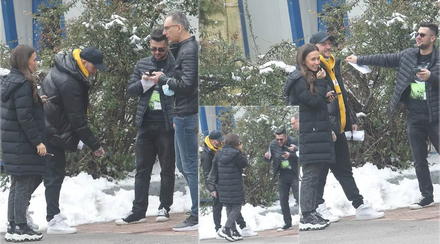 Împreună cu alți doi prieteni, Cătălin Bordea și Horațiu Tudor au mers să își primească doza de ser anti-COVID-19 la Centrul de Vaccinare de la Romexpo © Cancan.ro