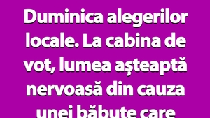 BANCUL ZILEI | Pensionara și alegerile locale