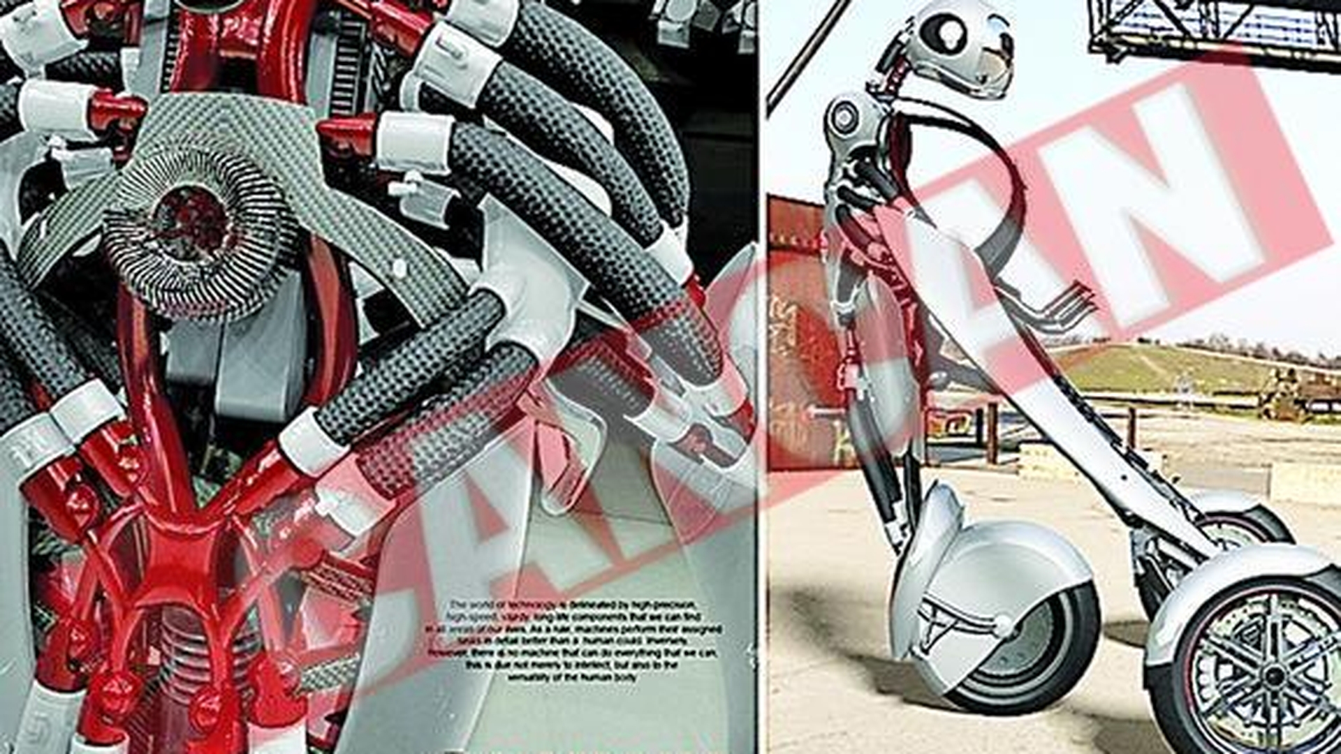 Motocicleta cu muschi artificiali