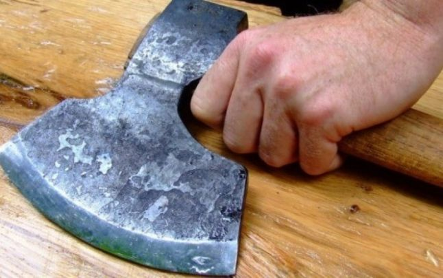 Tânărul ar fi fost lovit în cap cu toporul