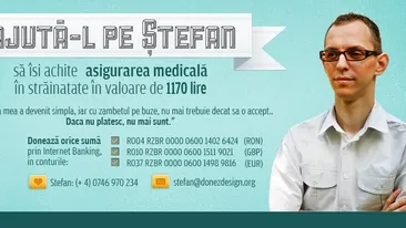 Viata lui costa 1.170 de lire sterline! Afla de aici povestea impresionanta a lui Stefan Gabriel Georgescu