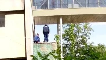 VIDEO cutremurător. Un pacient al Spitalului de Urgență Craiova s-a aruncat de la etaj