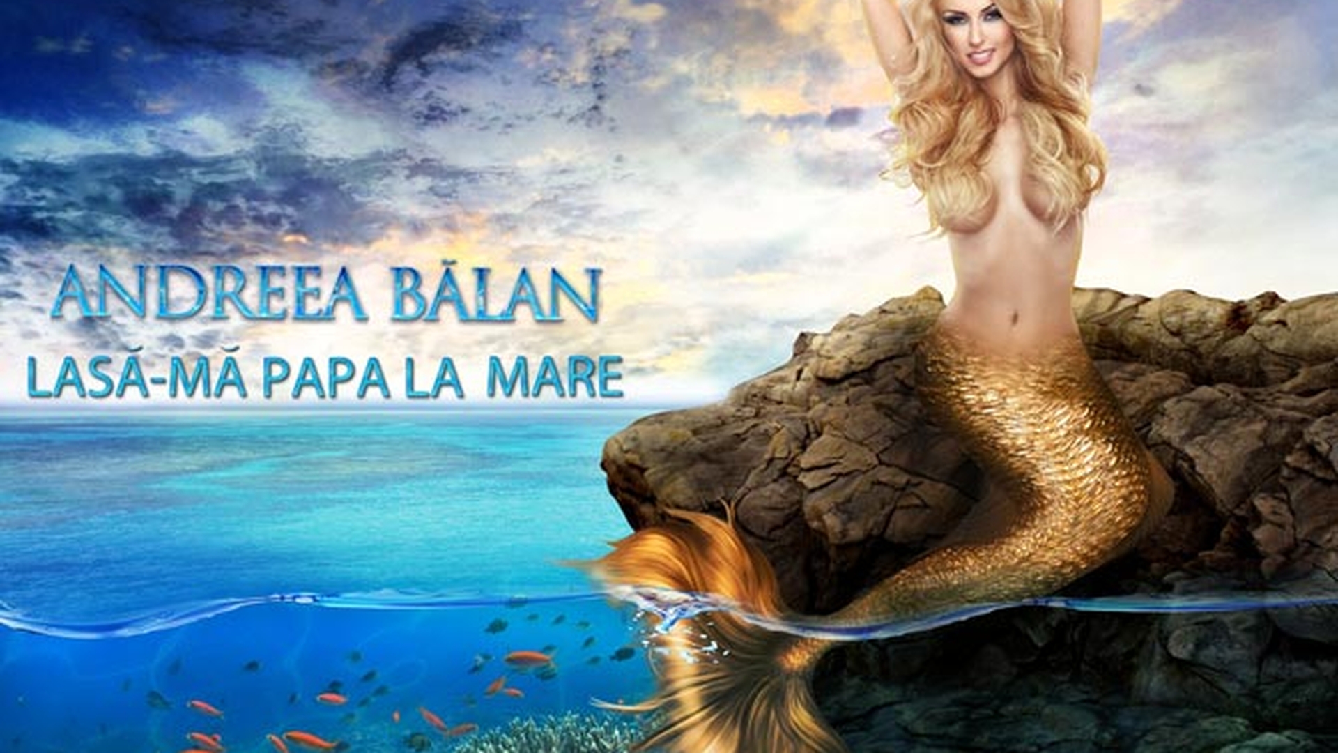 Mica sirena XXX! Vezi cum arata Andreea Balan aproape dezbracata intr-o fotografie la limita dintre real si fantezie