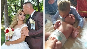 Un strop de bucurie în familia Cristinei, tânăra din Corabia care a murit după ce a născut. Bebelușul a fost creștinat astăzi