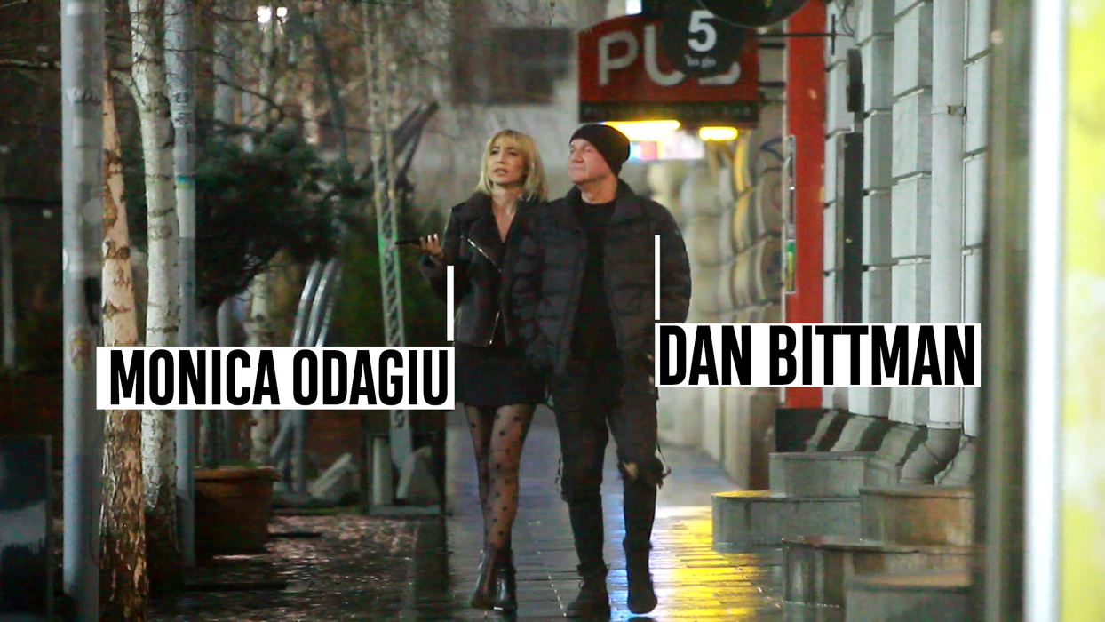 Frumoasa Monica Odagiu, alături de Dan Bittman, în luna februarie