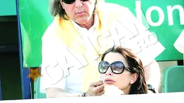 Spectatori de lux in tribunele turneului BRD Nastase Tiriac! Mircea Geoana, un umar de nadejde pentru doamna Copos