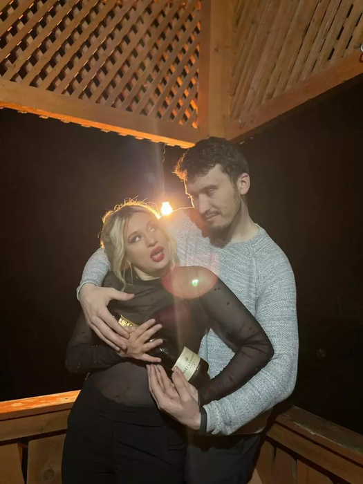 Anisia Gafton și logodnicul ei , Serghei. Sursă foto: Instagram