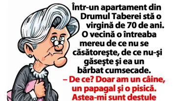 BANC | Într-un apartament din Drumul Taberei stă o virgină de 70 de ani