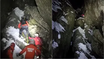 O alpinistă a fost la un pas de moarte, după ce a căzut într-o râpă din Munții Bucegi