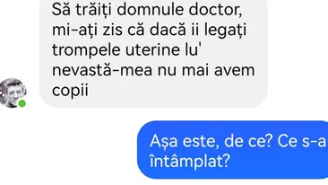 BANCUL ZILEI | „Să trăiți, domnule doctor...”