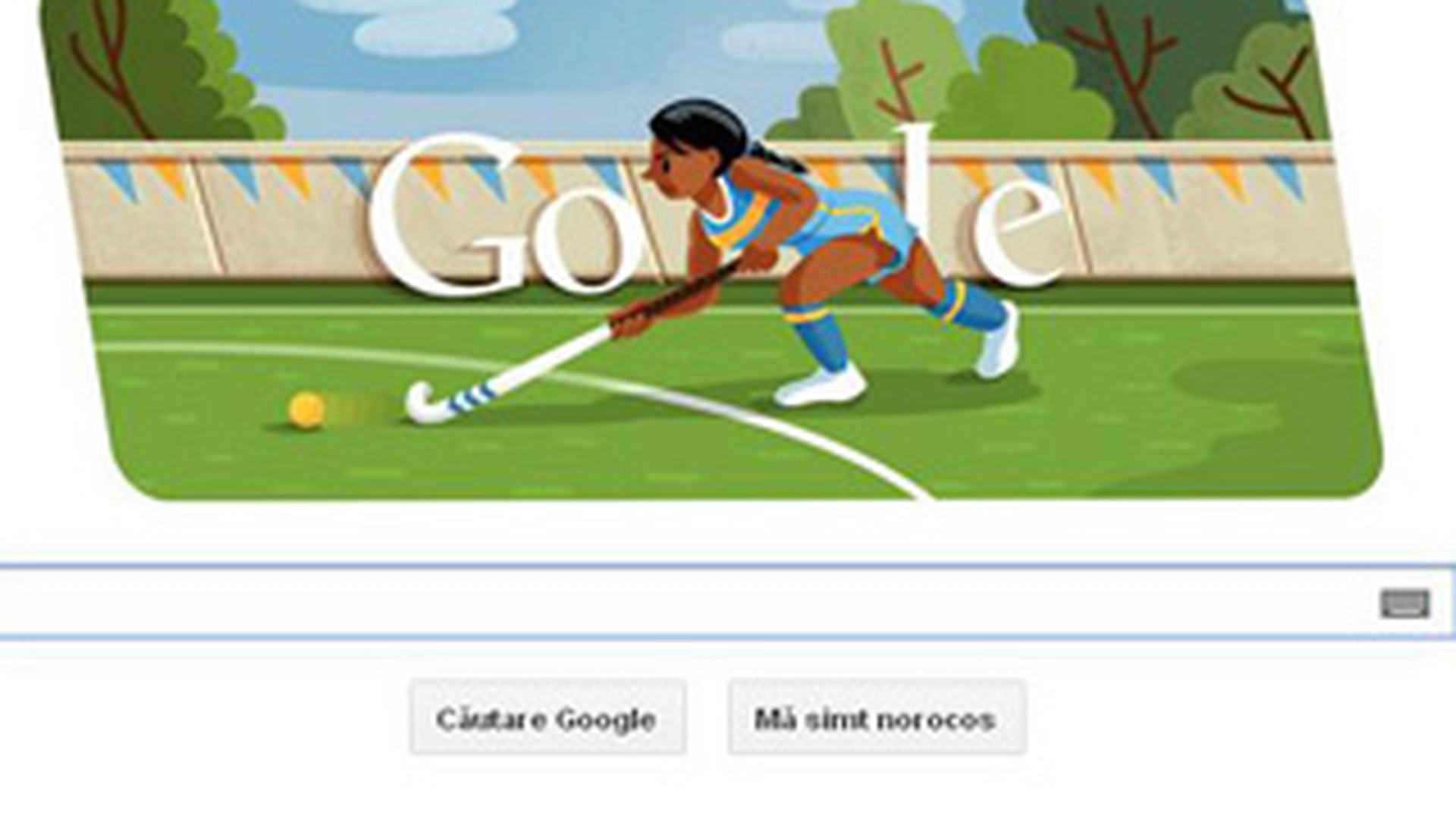 Google sarbatoreste miercuri proba hocheiului pe iarba de la JO 2012