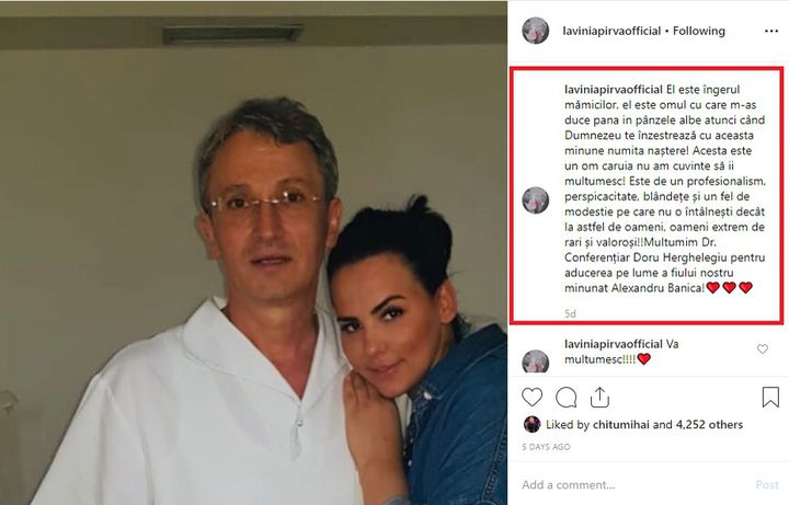 Lavinia Pîrva a publicat primele imagini cu fiul ei și al lui Ștefan Bănică: “Acasă…”