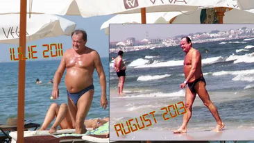 Ce transformare pentru Vasile Blaga! Seful PD-L a slabit fantastic! In schimb, nevasta nu-l slabeste deloc din… ochi