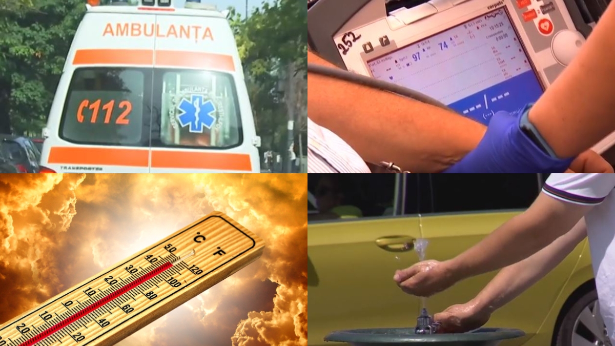 Serviciile de urgență sunt asaltate! Canicula provoacă un adevărat chin pentru români. Zeci de persoane au picat pe stradă, din cauza condițiilor meteo