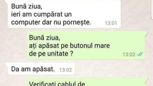 BANC | "Bună ziua! Ieri am cumpărat un computer, dar nu pornește!"