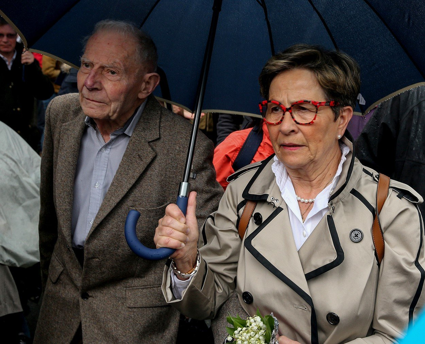 The parents of French quadriplegic Vincent Lambert, his father Pierre Lambert (L) and her mother Viviane Lambert (R) arrive with members of his support committee in the Sebastopol hospital in Reims, eastern France, on May 19, 2019. The parents of a Frenchman kept alive in a vegetative state following a car accident in 2008 will on May 20, 2019 try to have the doctor caring for their son removed before he halts life-sustaining treatment the same day, their lawyers said., Image: 434632862, License: Rights-managed, Restrictions: , Model Release: no, Credit line: Profimedia, AFP