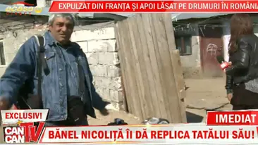 IMAGINI SOCANTE! Tatal lui Banel Nicolita a fost dat afara din casa ca un caine!  O sa dorm in gara