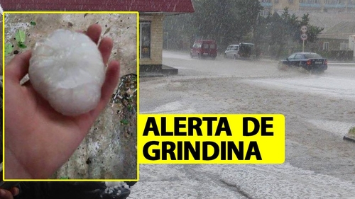 Alertă de grindină! ANM, avertizare meteo pentru ziua de luni, 24 iunie 2019