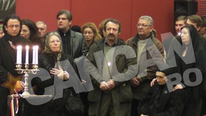 Magda Catone si amanta lui Serban Ionescu, fata in fata pentru prima data la inmormantarea actorului