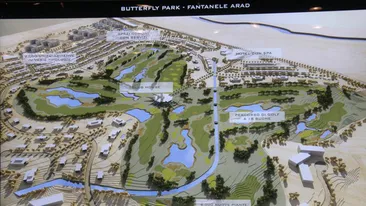 Teren de golf in forma de fluture la Arad