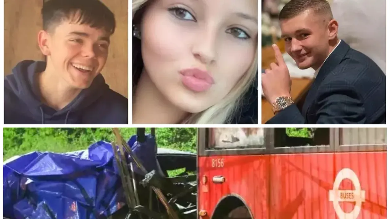 Trei tineri și-au pierdut viața într-un accident rutier cumplit. Mașina în care se aflau s-a izbit frontal cu un autobuz