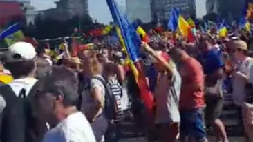 Mitingul diasporei! Reacția jandarmeriei: S-au folosit spray-uri cu piper pentru a ieși din situația de pericol. Nu a fost ordin