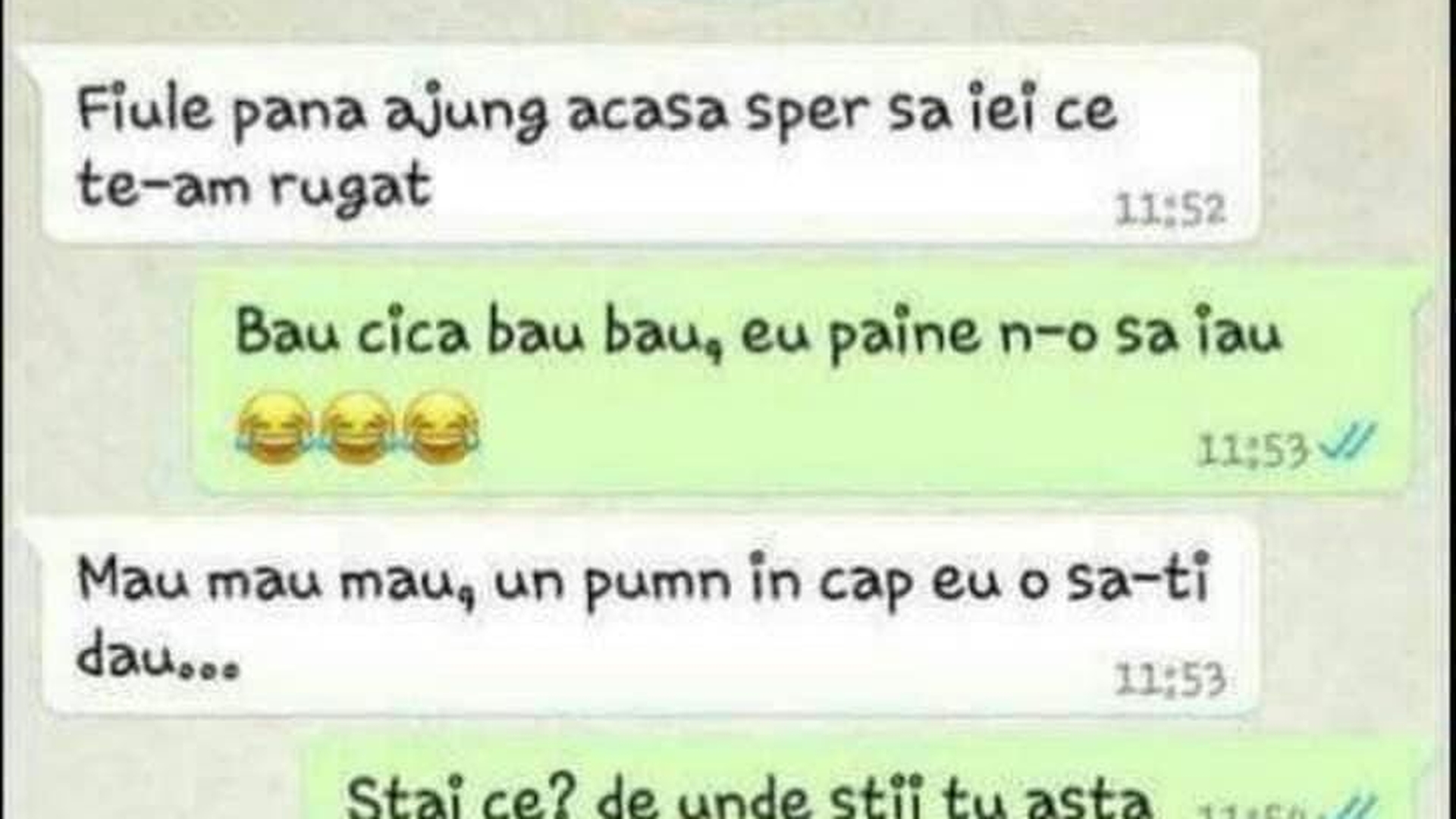 Bancul de marți | „Fiule, până ajung acasă sper să iei ce te-am rugat”
