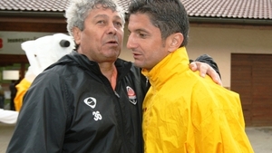 Mircea Lucescu, alături de Răzvan la returul din Champions League dintre Basel și PAOK!