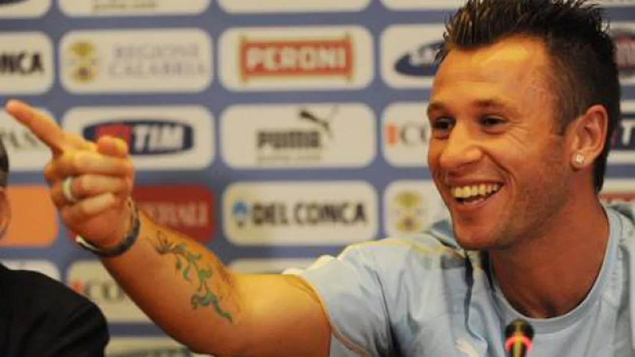 Jucătorul de fotbal Antonio Cassano e din nou tată! El îşi va boteza fiul după numele lui Messi!