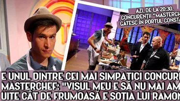 E unul dintre cei mai simpatici concurenti de la MasterChef: Visul meu e sa nu mai am rate. Cat de frumoasa e sotia lui Ramon!