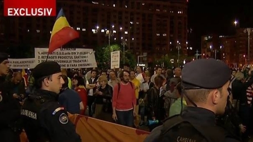 Protest în Capitală! Circulaţia a fost blocată 