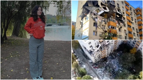Ea este Alexandra, tânăra de 17 ani care luptă să trăiască după explozia din Rahova. A fost rănită grav, iar familia cere ajutor