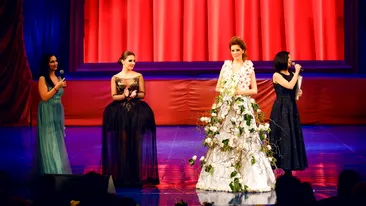 Nu este doar frumoasa, ci si talentata. Sotia lui Rares Bogdan a creat o rochie unicat pentru Balul Operei de la Cluj