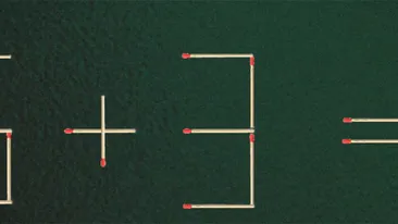 Test de inteligență | Mutați 2 chibrituri pentru a corecta 9 - 2 = 8