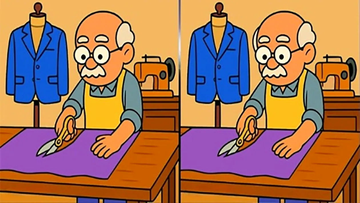 Test de logică | Găsiți toate cele 3 diferențe dintre aceste două imagini, în maximum 35 de secunde