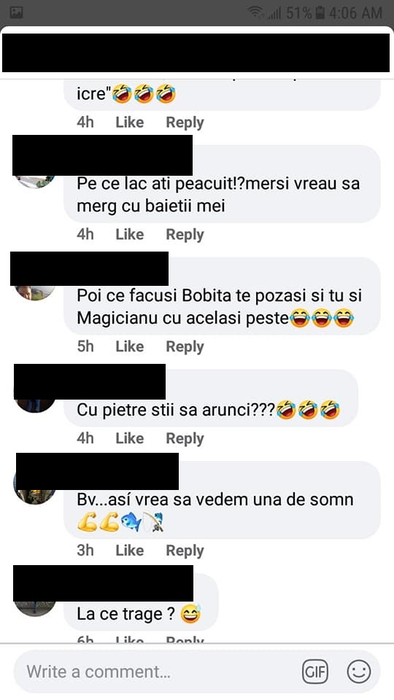 Ironiile nu au lipsit de pe pagina lui Bobonete